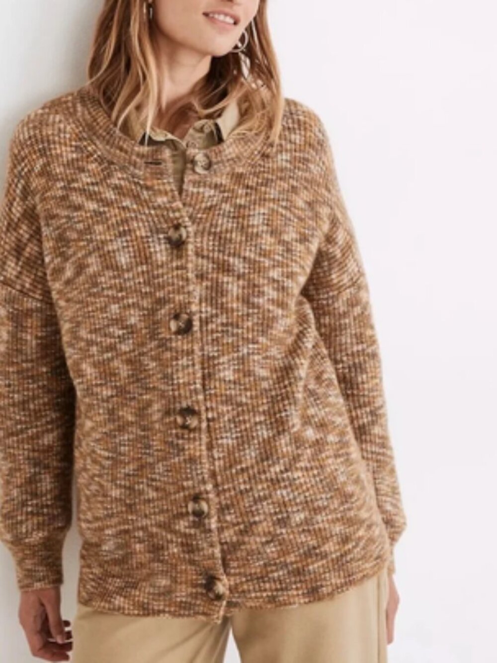 Madewell Winstead Space Dye Cardigan Sweater NWOT
